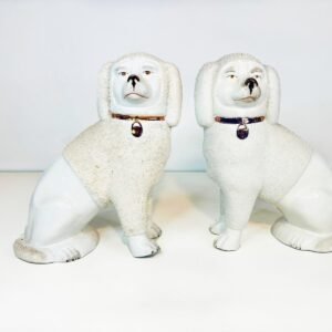 Pareja de perros Staffordshire Inglaterra 1960’s