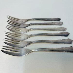 Set de 6 cuchillos de marisco en plata sueca by C.A. Bjorklund Stockholm para Prima N.S 1950’s