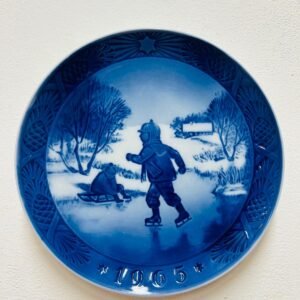 Wallplate Kai Lange “ Little Skaters” 1965 by Royal Copenhagen