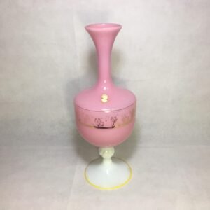 Búcaro de opalina "Petra" Italia años 1930`s 35 cm