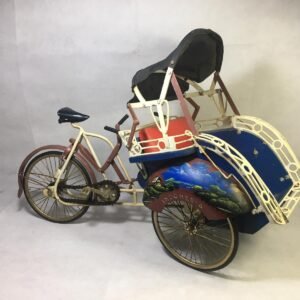 Antiguo Rickshaw Junior Indonesia 1970`s 52x37 cm