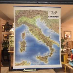 Mapa físico de Italia By Cariplo Italia 1991 100x130 cm