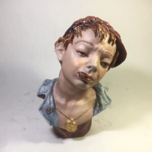 Busto original de Visconti Mollica para Capodimonte Italia años 1960`s 29 cm