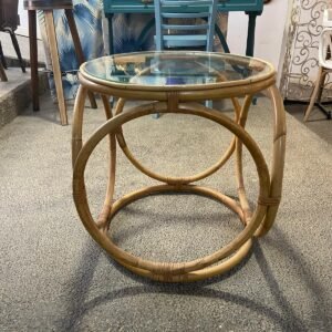 Mesa de ratán "Hexagon " by Rohé Noordwelde Inglaterra 1960`s