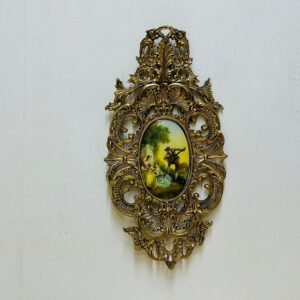 Wallart Fragonard Trovadour 42x15 cm en bronce tallado 1930’s
