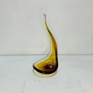 “ Scapula” en Vetri amber Murano Italia 1970’s 31x17 cm