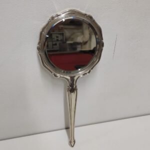 Antiguo espejo de mano en plata de ley circa 1930’s
