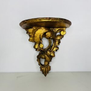 Antigua peana Baroque en pan de oro ppos S. XX 20 cm