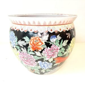 Pecera en cerámica oriental Qianlong 1970’s