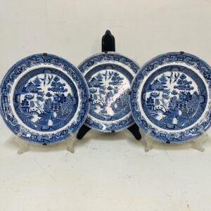 Wallplates Blue Willow by Stone China Ironstone Inglaterra 1950’s 20 cm