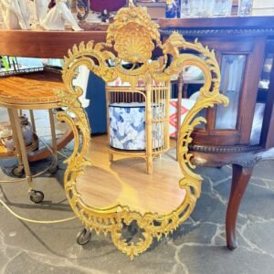 Cornucopia Renaissance Baroque en bronce tallado Francia Ppos S.XX