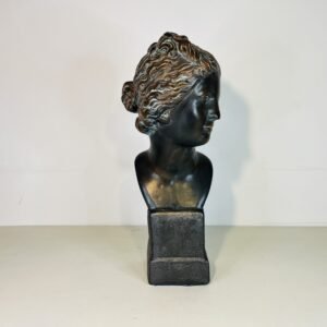 Busto griego “ Aquilea” en bronce martelé 1960’s 50 cm