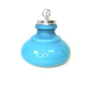 Lámpara de techo Aquale en cristal de Opalina Italia 1950’s