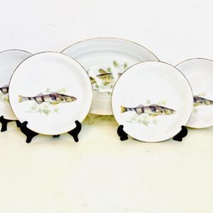 Set de servicio Flussfisch By Piros Porzellan alemania 1970’s