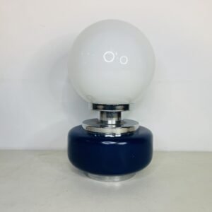 Lámpara Opalina Blu Sphere 1960’s 28 cm