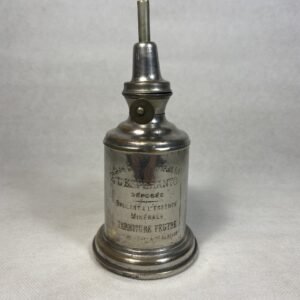 Antigua lámpara de petróleo L’esperanto deposée Francia 1930’s 10x18 cm