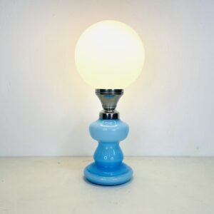Lámpara Blu Nettune en cristal Opalino Italia 1950’s
