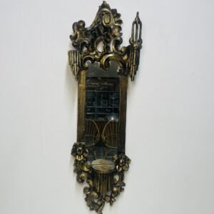 Espejo Cathedral en pan de oro sobre madera tallada ppos S.XX 30x90 cm