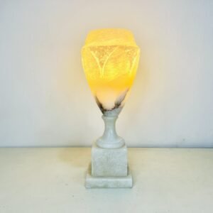 Antigua lampara de mármol Romae 1940’s 40 cm