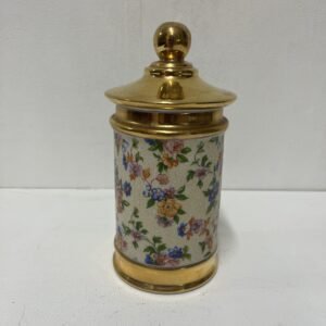 Bomboneur Azare GA España 1960’s cerámica esmaltada y oro fino 18K