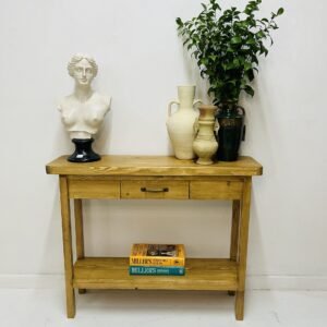 Consola rústica “ Menorque “by La Opalina en madera maciza 100x29x80 cm