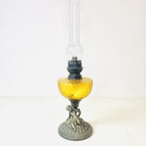 Quinqué Amber Querubín Grancia ppos S.XX