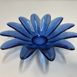 Centro “ Palmer” en cristal español 1960’s 28 cm