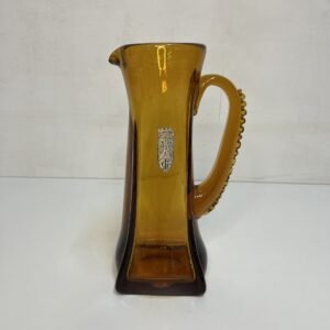 Jarra de cristal “ Castaglia” by Manuart España 1960’s 30 cm