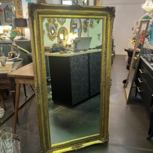 Espejo Baroque Napoleon I Francia 1930’s 80x150 cm en pan de oro