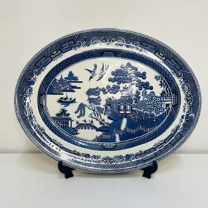 Bandeja Blue Willow by Johnson Bros Inglaterra 1950’s 35 cm