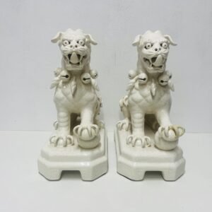 Pair Grand Dragoon Temple Foo China 1970’s