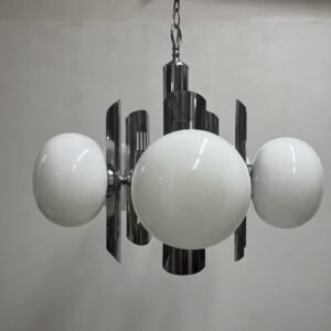 Lámpara opalina “ Criptone” by Carlo Nason Linie Italia 1960’s