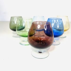 Bar Set Arlequin by Arcoroc Francia 1960’s