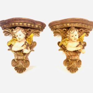 Pareja de peanas Wall Querubin 1940’s