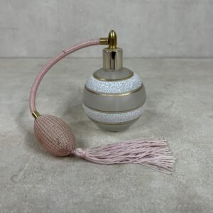 Perfumero de tocador “Sorbette” en cristal glacé de Lorraine Francia 1950’s