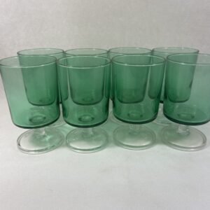 Set de 8 copas Vert Paris Francia 1960’s 12 cm