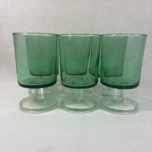 Set de 6 copas Vert Paris Francia 1960’s 10 cm