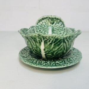 Azucarero Majolica bu Bordalho Pinheiro Portugal 1960’s
