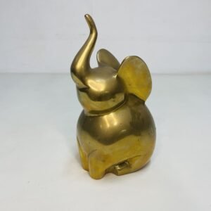 Elefante de bronce macizo mid century S.XX 23 cm