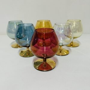 Set de 6 copas Boullé Golden Iris Murano by Nason Moretti Italia 1960’s