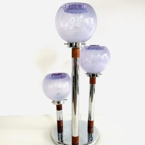 Opaline Lampade Velvet Space Age by A.V Mazzega Italia 1960’s