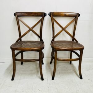 Pareja de sillas Thonet Cross 1980’s