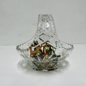 Chest Bomboneur By Bohemia Glass 1970 25x25 cm