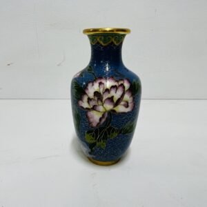 Jarrón “ Lotto” en esmalte alveolado cloissonné China 1960’s 16 cm