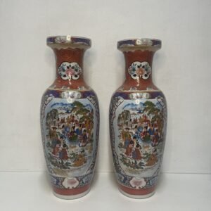 Pareja de jarrones Jiangxi Jingdezhen China 1960’s 62 cm