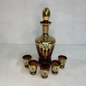 Maison Red Bohemian by Murano Italia 1970’s 18 K