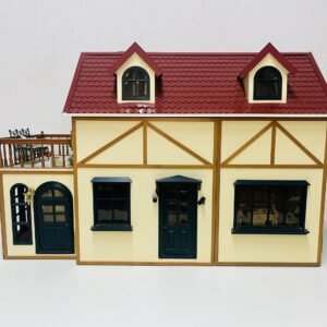 Antigua casa de muñecas victoriana 1980’s 77x40x52 cm