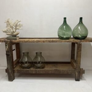 Antiguo banco de carpintero principios S.XX  222x60x89 cm