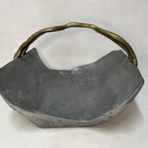 Revistero leñero brutalista Hamburgo By David Marshall España 1970’s 59x43x46 cm