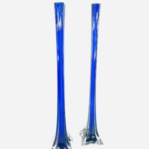 Pair Bucares Marlinelli Murano Italia 1970’s 50 cm